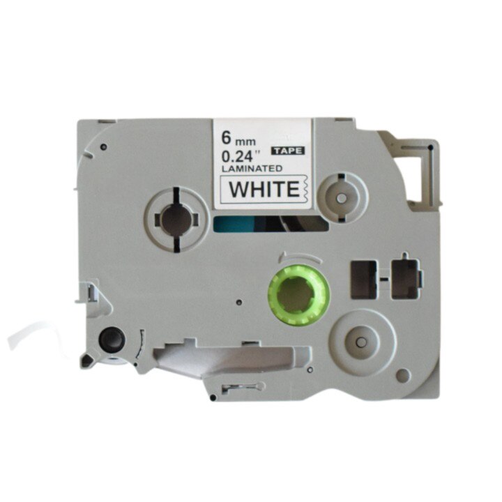 Banda laminata etichete compatibila Brother TZe-211 6mm negru / alb