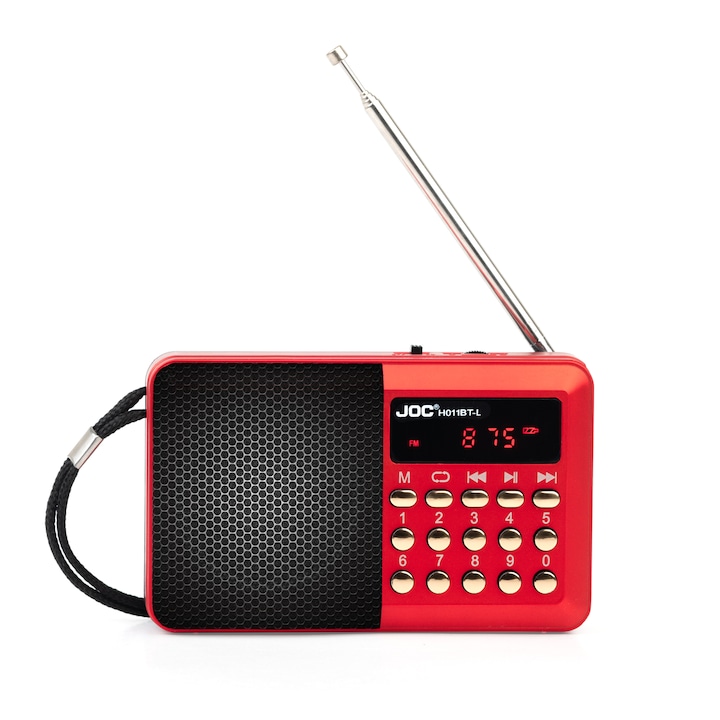 Radio ultra portabil, cu Acumulator, Bluetooth si sunet de calitate Hi-Fi pentru o experienta deosebita, 11,5 cm x 7,2 cm x 3,4 cm