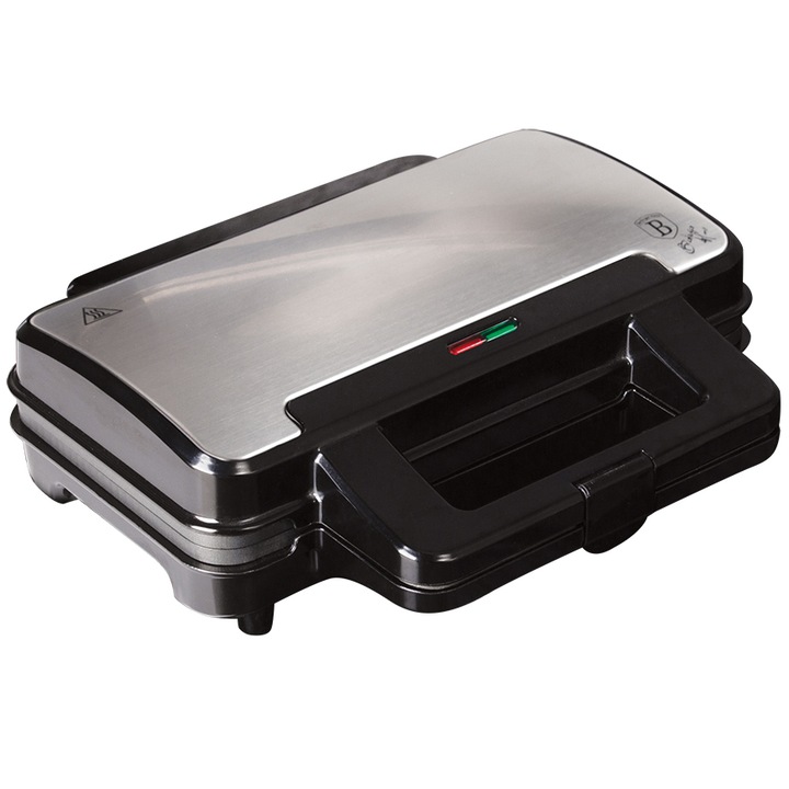 Sandwich Maker, Berlinger Haus, 900 W, Otel inoxidabil, Gri