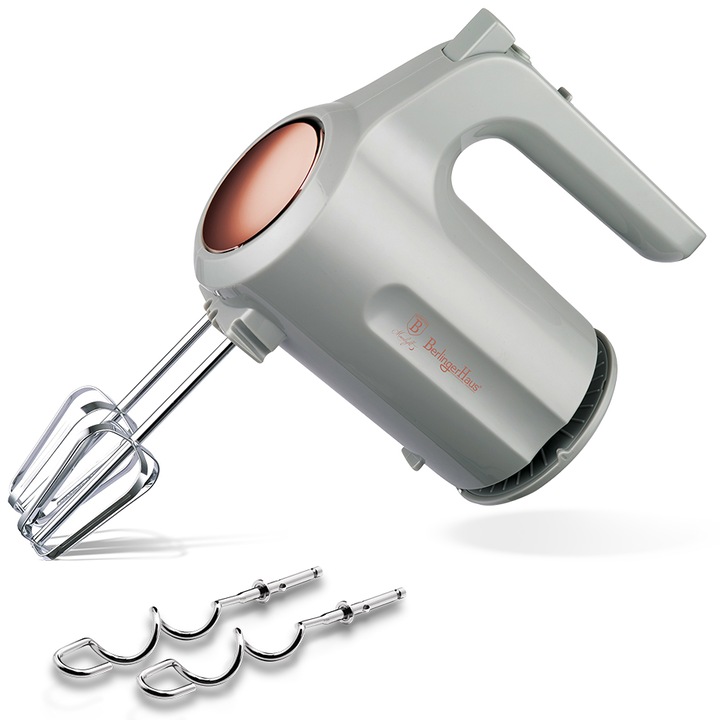 Berlinger Haus I-Rose Collection elektromos kézi mixer, 200 W, szürke metál Bh 9066