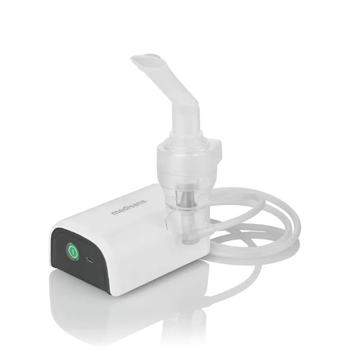 Inhalator Medisana IN600, 54542, Furtun 1.8m, masca pentru adulti, masca pentru copii, tub bucal, dispozitiv nazal, Alb