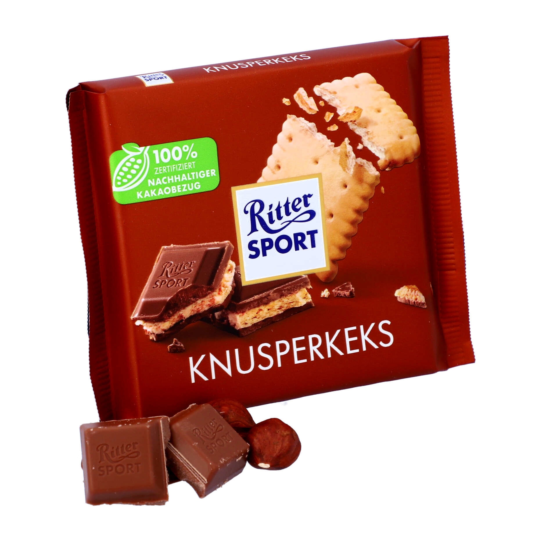 Pachet 5 x Ciocolata cu biscuiti, Ritter Sport, 100 g - eMAG.ro