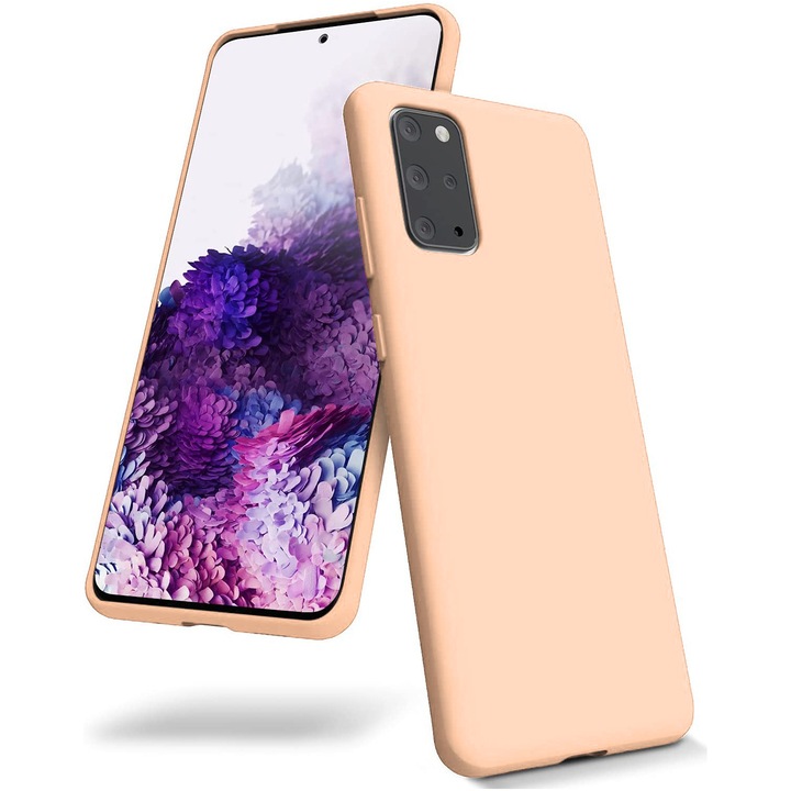 Daden puha szilikon tok, Samsung S20 kompatibilis, mikroszálas belső, fokozott védelem, rózsaszín