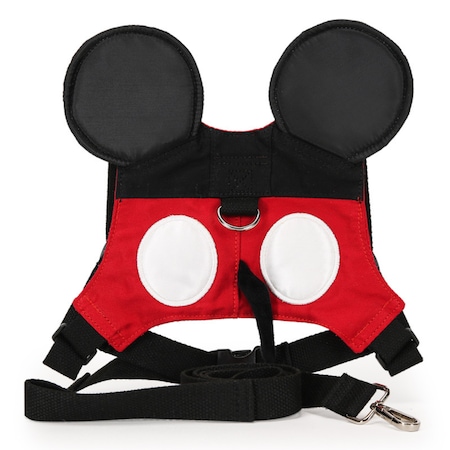 Ham Copii Ajustabil, Mickey Mouse Universal, cu Dispozitiv Siguranta, anti-indepartare, Anti-cadere, Culoare Rosu cu Negru