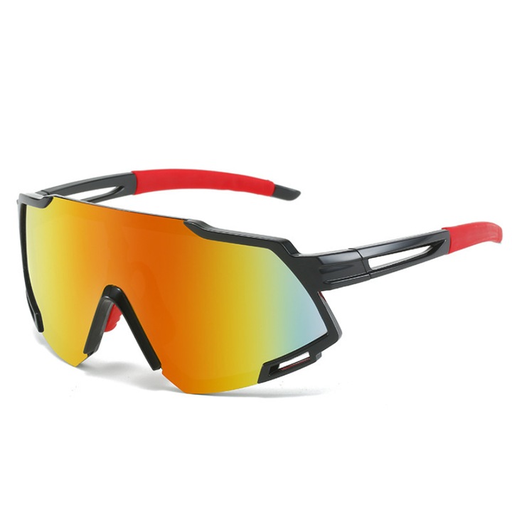 Слънчеви очила за колоездене, UV защита, Черен/Червен