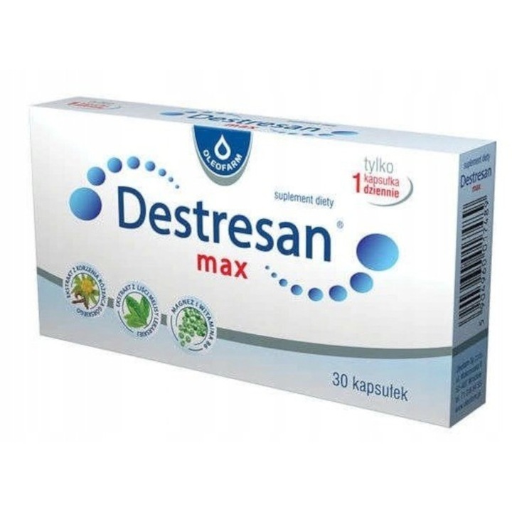 Étrend-kiegészítő, Oleofarm Destresan Max, 30 kapszula