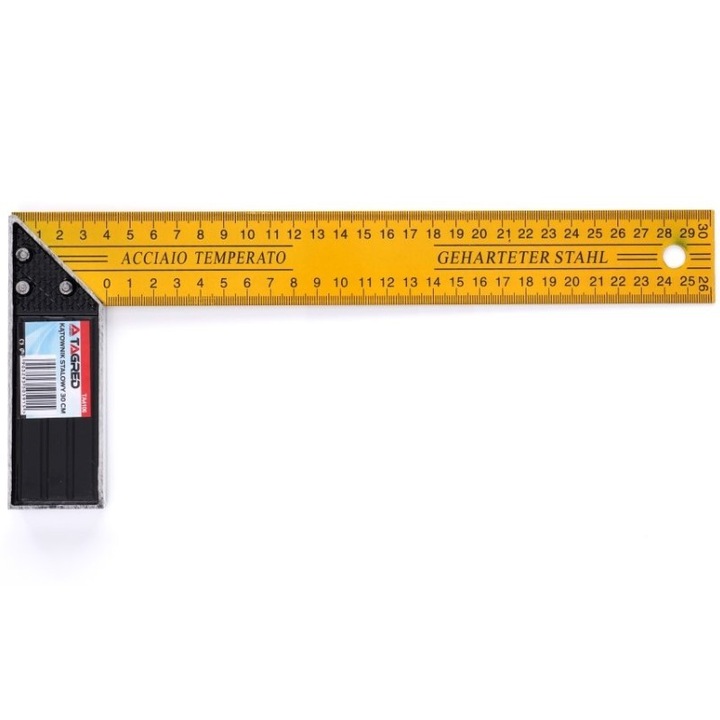 Echer tamplarie, Tagred TA4106, 30 cm, scara milimetrica