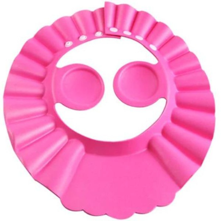 Sapca reglabila pentru dus sau tuns cu cozoroc si protectie urechi pentru copii 0 – 6 Ani, Roz