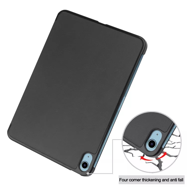 Husa pentru iPad 11 2025, iPad 10 2022 Light & UltraSlim, tip stand cu functie wake-up/sleep, Aiyando, negru