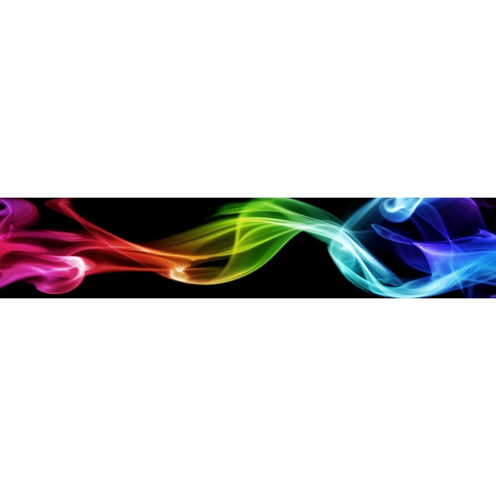 Panou sticla decorativa bucatarie 3000x600 mm Abstract A41 contine silicon pentru aplicare