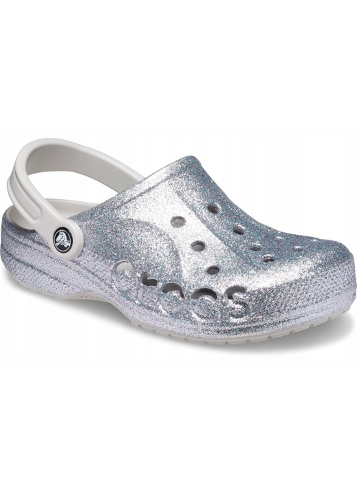 Saboti Famei, Crocs, Baya Glitter Clog, Argintiu