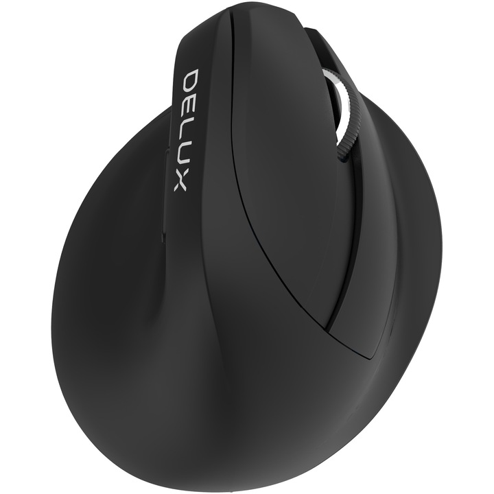 Безжична мишка Delux M618MINI, Bluetooth, Ергономична, Черен