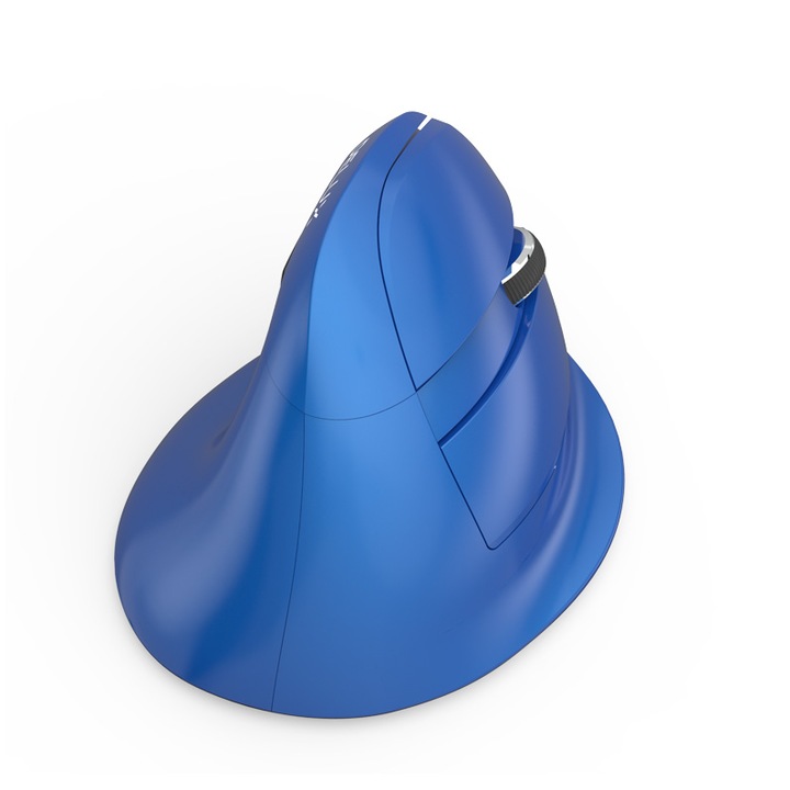 Mouse ergonomic wireless/bluetooth Delux M618MINI, albastru