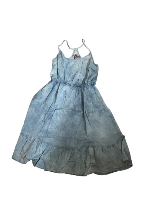 Frissen készült női ruha, kék pamut L