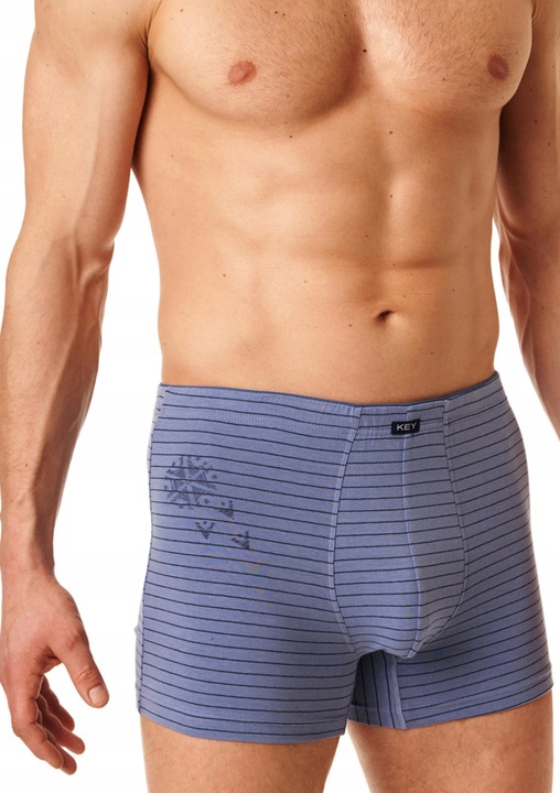 Ferfi boxer, KEY, pamut/elasztan, lila, Kék