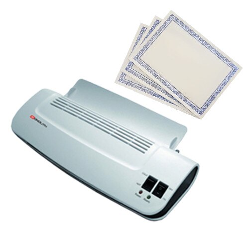 Laminator A4 OL 289 - 80-125mic + 3 Diplome A4 tipizat cu folio albastru