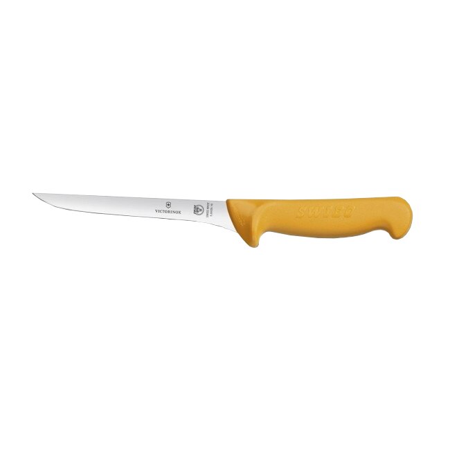 Cutit profesional dezosare Victorinox, Swibo®, Lama flexibila, dreapta, ingusta, 160 mm, Galben