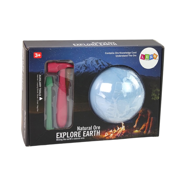 Set excavare, Lean Toys, Varsta 3+, 12x12x10 cm, Multicolor