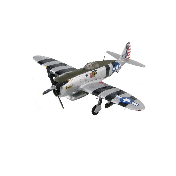 Kit de construit avion US P-47D Thunderbolt Razorback, 480piese, Lungime 34.88 cm, Scara 1:32, 14+