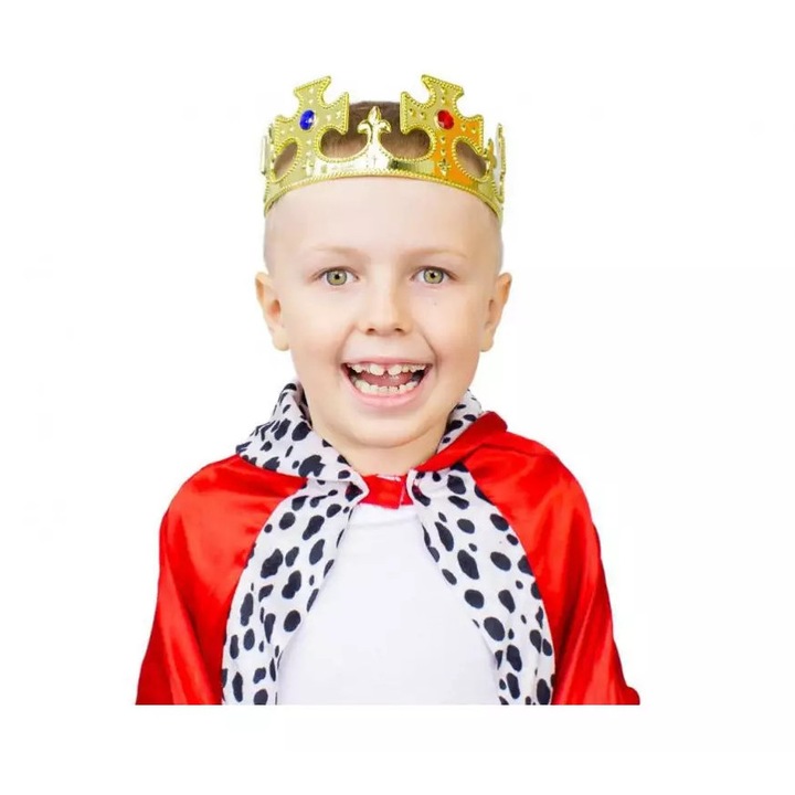 Coroana regala din plastic, auriu