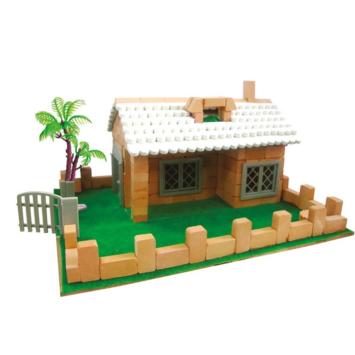 Kit de constructie casuta Kids World, 500 piese