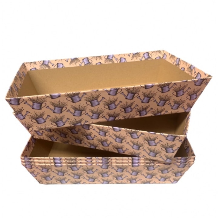 Set 5 cutii din carton, 33 x 20 H 7.5cm