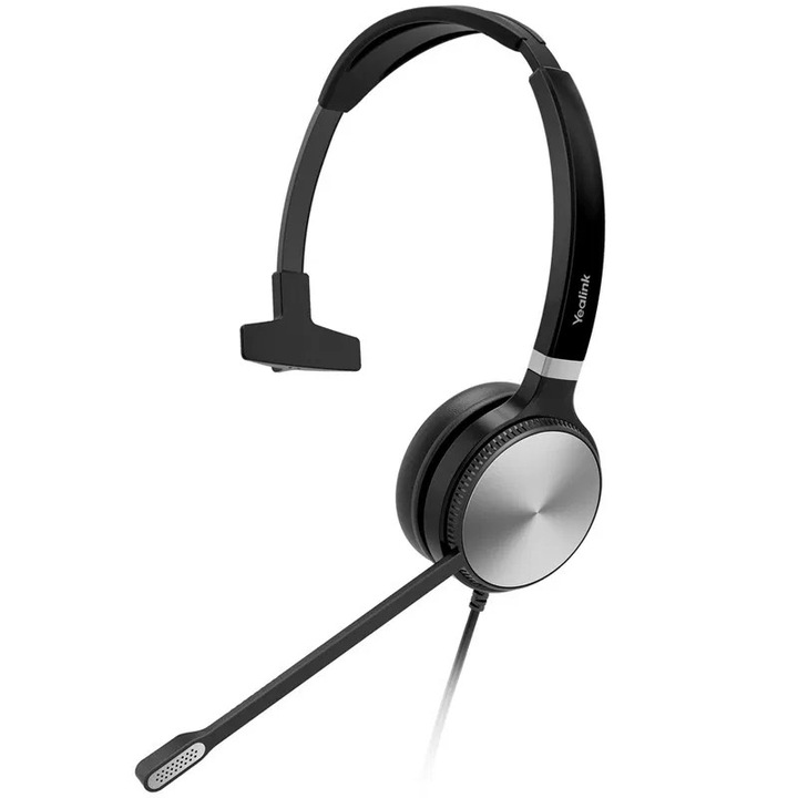 Yealink YHS36 Headset Vezetékes Fejpánt Iroda/telefonos ügyfélközpont Fekete, Ezüst (1308020)
