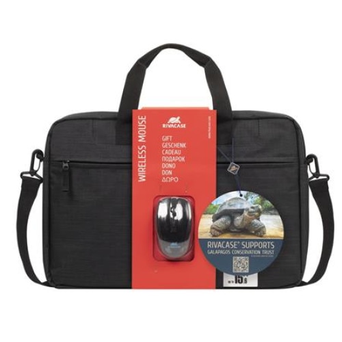 Geanta notebook, RIVACASE, 15.6, Wireless, Neagra