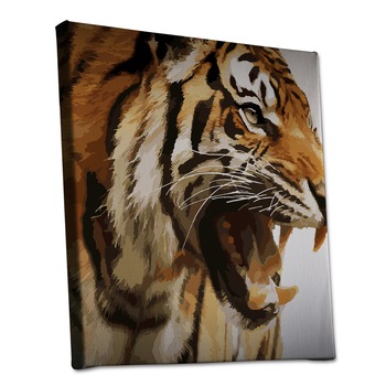 Tablou Canvas Artantida - Animation Tiger- 40 x 40 cm Tablou Canvas Artantida - Animation Tiger- 40 x 40 cm
