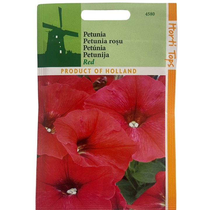 Seminte PETUNIA NANA COMPACTA ROSU, 0,2 g
