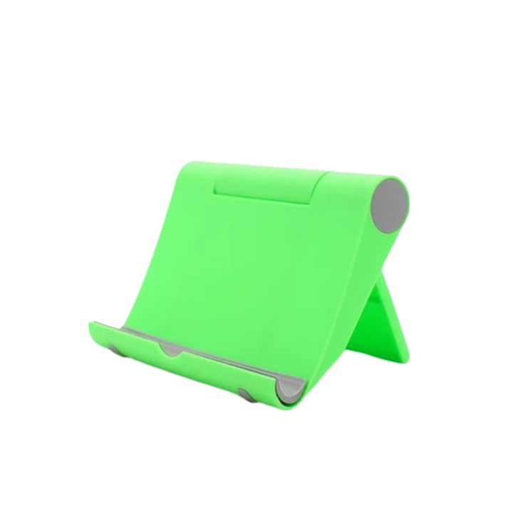 Suport OZ de birou/noptiera, pliabil, portabil, ajustabil universal pentru telefon sau tableta, mini, Verde