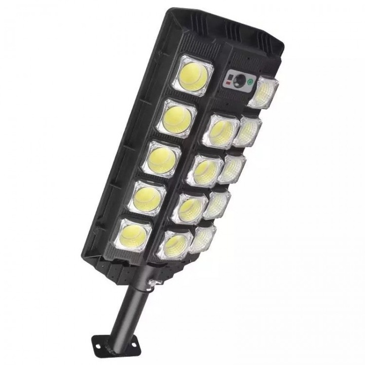 Lampa solara stradala LED cu senzor de miscare, 300 W, culoare negru