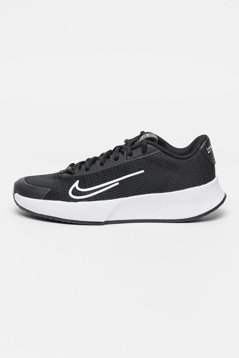 Nike, Pantofi pentru tenis Court Vapor Lite 2, Negru/Alb