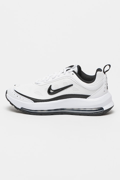 Nike, Спортни обувки Air Max Ap с еко кожа, Бял/Избеляло черно