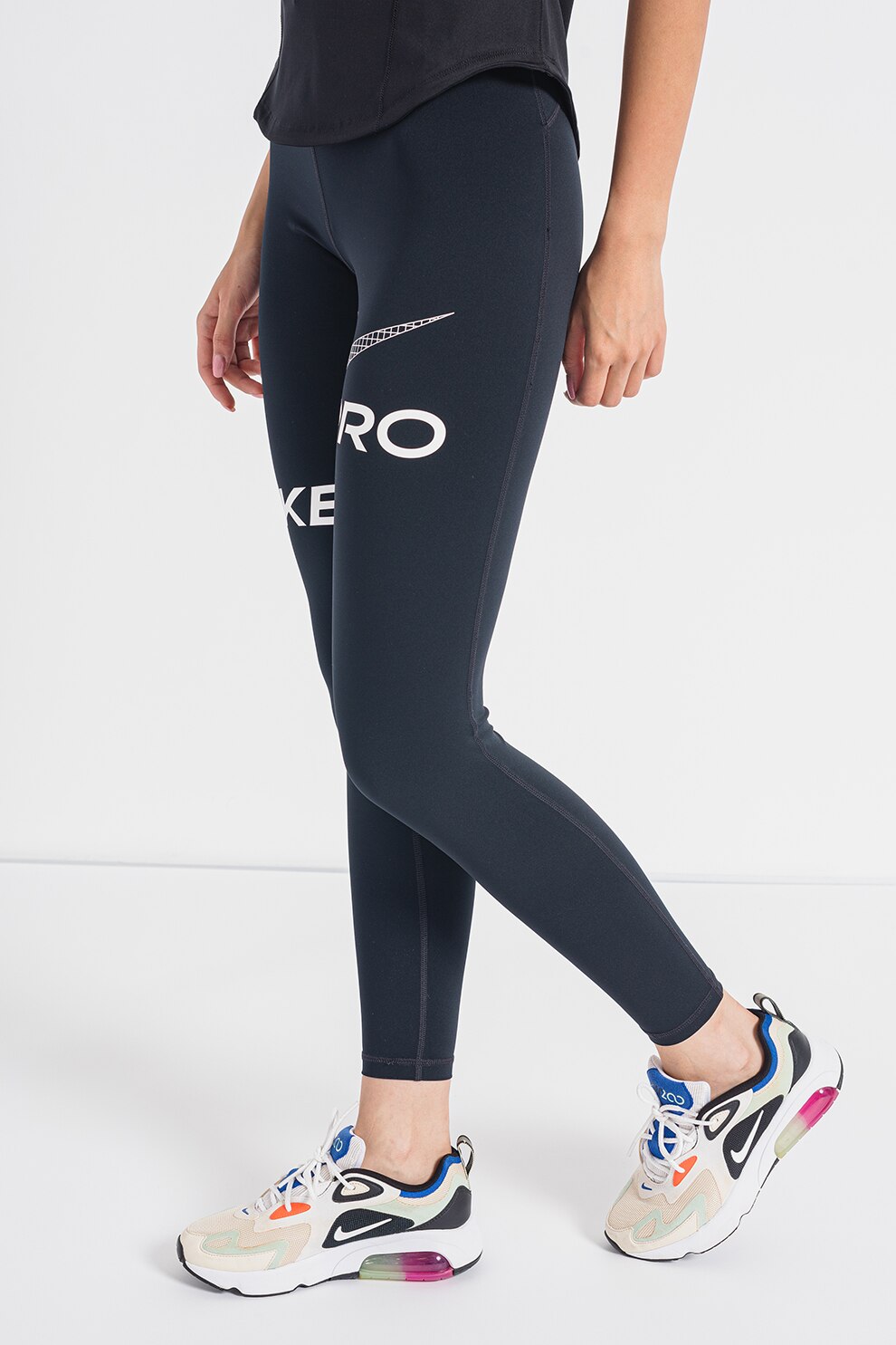 Nike fekete/zöld sport leggings  Női ruházat - Sportruházat - Alsó  sportruházat