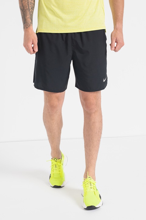 Nike, Шорти за бягане Challenger с Dri-FIT с джобове, Черен