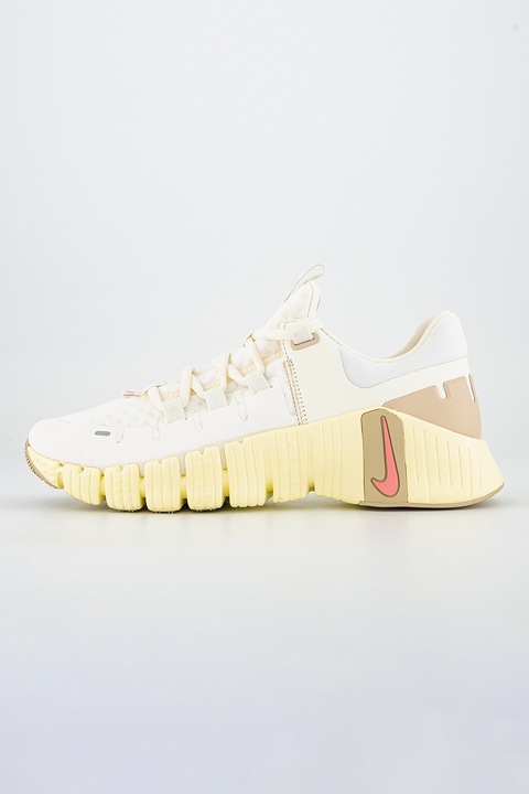 Nike, Pantofi pentru fitness Free Metcon 5, Alb murdar