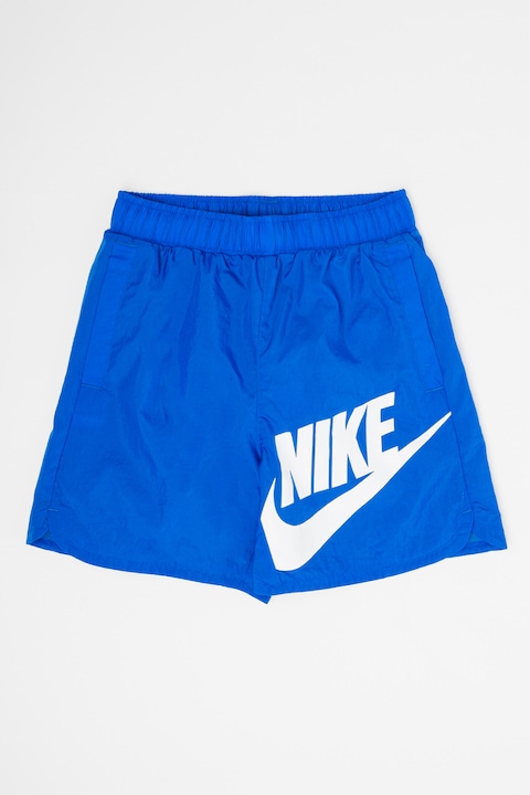 Nike, Logós rövidnadrág oldalzsebekkel, Fehér/Kék