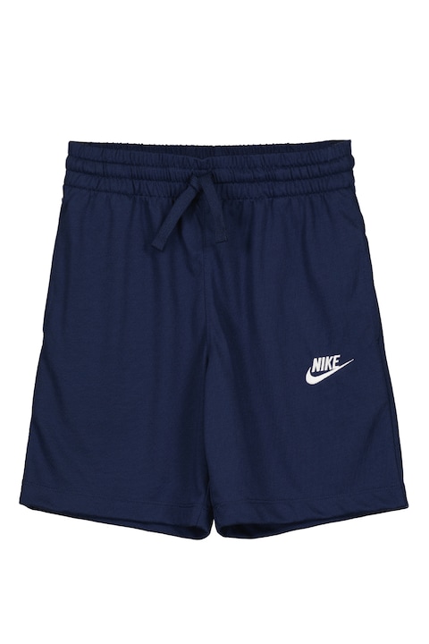 Nike, Pantaloni scurti cu snur in talie, Albastru ultramarin