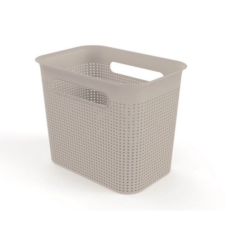 Cos depozitare, Rotho, Plastic, 7l, Crem