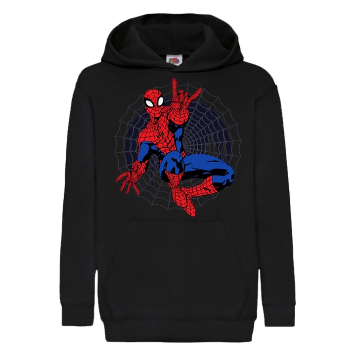 Hanorac copii Omul Paianjen Spider-man Tralala spider-man spiderman marvel comics avengers Razbunatorii Omul Paianjen Spider-man 04, Negru