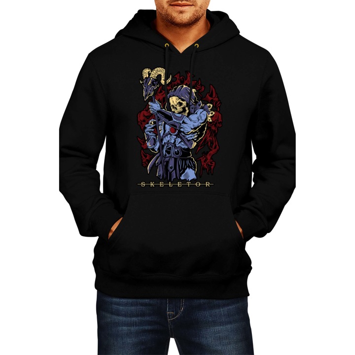 Hanorac barbat Japan Anime Manga Comics Tralala anime manga japan animation comicsmasters of the universe skeletor he-man Masters of the Universe Skeletor, Negru