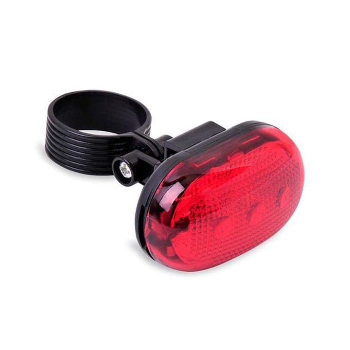 Фар за велосипед My Bicycle, 3 червени LED светодиода, Пластмаса, Червен