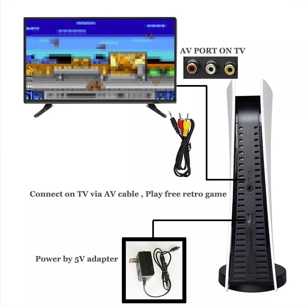 Consola de jocuri video, conectivitate wireless, cu 2 controller wireless, cu 200 de jocuri incorporate, alb