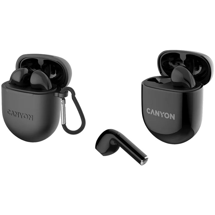 Canyon TWS-6 Bluetooth fülhallgató fekete (CNS-TWS6B)