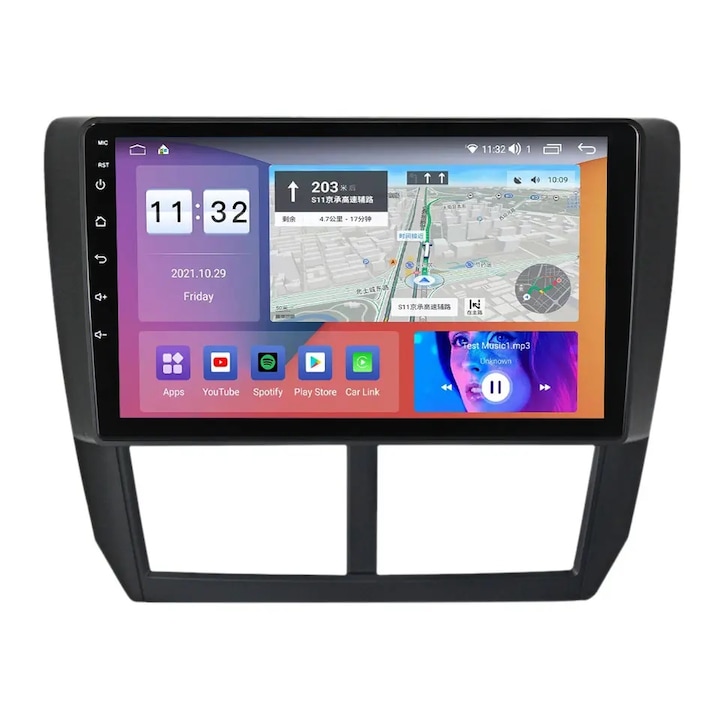 Мултимедия с навигация за Subaru Forester 3, Impreza 2007 - 2013 Android 11 1GB+32GB