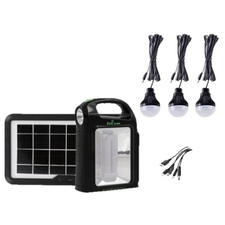 Kit solar portabil CCLAMP CL-02 cu Panou solar 4W
