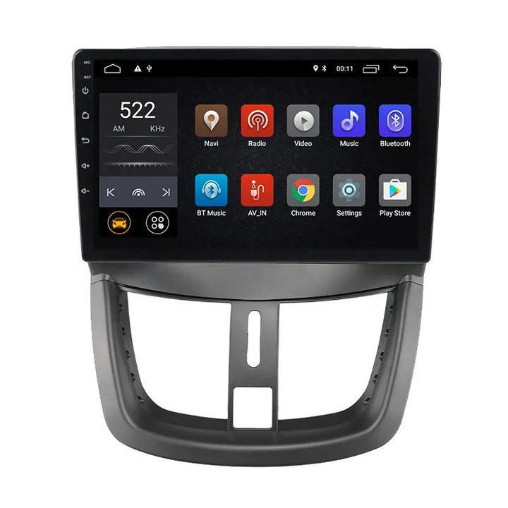 Multimedia cu navigatie pentru Peugeot 207, 207CC 2006 - 2015 Android 11 8 Core 8GB+128GB 4G LTE
