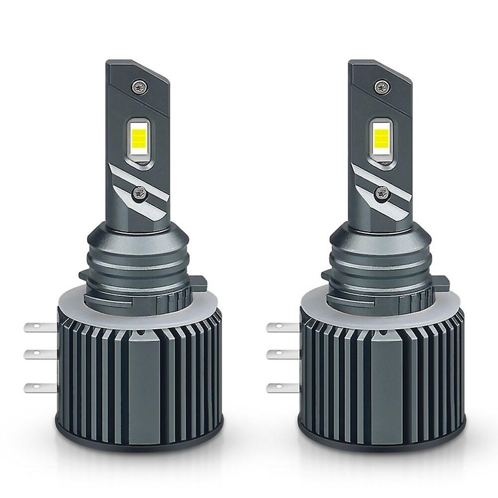 Set 2 leduri H15 60W pentru far auto 12.000 Lumeni, 12V-24V - H15-CSP-V2