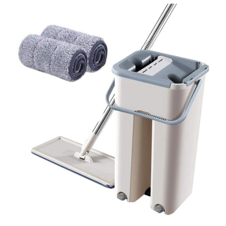 Mop cu Galeata Saiconcept, Doua Cuve de Spalare si Uscare, 2 Rezerve